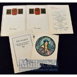 1928 Cunard Line RMS Aluania Dinner Menus to include 2x Lunch menus, a breakfast menu and dinner