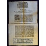 Charles II Broadside - By the King a Proclamation Commanding the immediate Return of all His