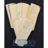 France – Mid 19th Century Confolen Related Documents many marked Vente, with Timbre Royal Stamp,