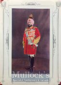 India & Punjab – Maharajah of Patiala Print A vintage coloured print of HH Maharajah Bhupinder Singh