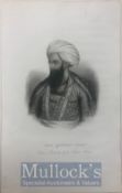 India & Punjab – Dost Mohammed Khan an original antique 19th century antique steel engraving of Dost