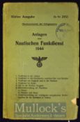 Germany - WWII - 1944 Facilities for Nautical radio Service – [Anlagen zum Nautishcen Funkdienst],