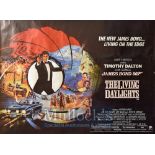 Film Poster - James Bond 007 The Living Daylights - 40 X 30 Starring Timothy Dalton, Art Malik,