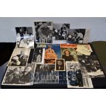 Charlie Chaplin Ephemera to include Press Photographs plus Postcard, prints, envelopes sent to