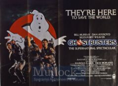Film Poster - Ghostbusters - 40 X 30 Starring Dan Aykroyd, Harold Ramis, Rick Moranis Printed by W E