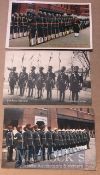 India Postcards - Set of 3x original postcards showing Sikh police officers in Shanghai and