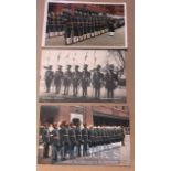 India Postcards - Set of 3x original postcards showing Sikh police officers in Shanghai and