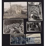 ‘Hitler’s Air Raid Shelter Demolished by Russians’ Press Photograph measures 20x15cm approx. notes