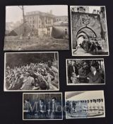 ‘Hitler’s Air Raid Shelter Demolished by Russians’ Press Photograph measures 20x15cm approx. notes