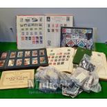 Selection of Stamps and Cigarette Cards: To include The Strand Stamp Album, Fanfair Stamp Album,