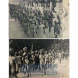 India & Punjab – Sikh Troops in France in WWI Three original vintage First World War postcards of