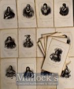 Historical Portraits - Selection of 19th Century Steel Late Engravings of early Portraits mostly