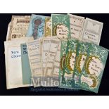 Assorted Selection of Early and Pre 1900 Theatre Programmes including Duke of York’s Theatre,
