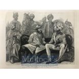 India & Punjab – Maharajah of Patiala with Maharaja Scindia an original engraving from The Graphic