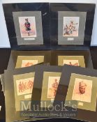 India – Selection of Lovett Lithograph Prints depicting different views of Sikh Regiment, all