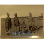 India - Original Albumen photo Showing Types of Indian army showing Sikh, and Mohammedan solders.