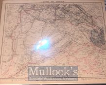 Lander des Pendschab - Land of Punjab map - Rare original post Anglo Sikh wars map showing Maharajas