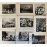 Collection of 19th Century Engravings Featuring scenes of London and Middlesex (50)