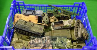 Corgi, Dinky, Solido Toys Military Vehicles – To consist of Tanks, Rocket Launchers, DUKW, Guns,