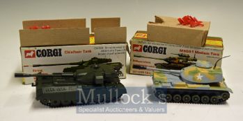 Corgi Toys 902 M60A1 Medium Tank & 903 Chieftain Tank – Both in picture boxes and inner packing also
