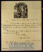 The Society of Arts Awards Its Isis Medal 1820 Addressed to Miss M. Copland inviting her to attend