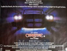 Film Poster - Horror Film Christine - 40 X 30 John Carpenter’s, Starring John Stockwell, Keith
