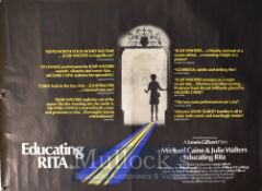 Film Poster - Educating Rita - 40 X 30 Starring Julie Walters, Michael Caine Printed by Lonsdale &