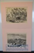 India – Soltykoff – Engravings with French Titles to include ‘Vue due Delhi’ and ‘Cour du Palais