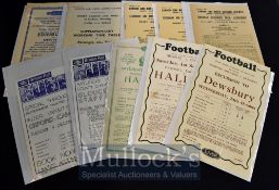 L.N.E.R and B.R Railway Excursion Handbills for Rugby Events to include 1957 Scotland v Wales,