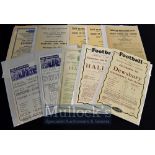 L.N.E.R and B.R Railway Excursion Handbills for Rugby Events to include 1957 Scotland v Wales,