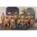 India & Punjab – Sikh Officers Postcard An original vintage postcard of Native Sikh Officers,