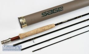 Fine Sage XP Graphite IIIe travel trout fly rod – 9ft 6in 4pc – line 5#, wt. 3 5/8oz - wooden reel