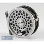 Hardy Marquis 5# small alloy trout fly reel – 3” dia narrow drum, smooth alloy foot, c/w