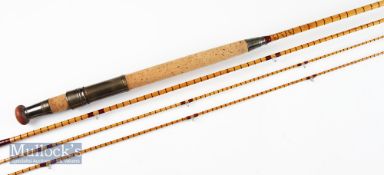 Fine and early Hardy Makers Alnwick “The Hardy Fly” palakona fly rod – 11ft – 3pc with spare tip (1”