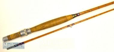 Good Hardy J.J.H Triumph palakona fly rod - 8ft 9in 2pc ser. no 23228E – with clear agate tip