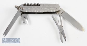 Pegley Davies multi blade angler’s knife with various attachments knife, scissors, corkscrew,