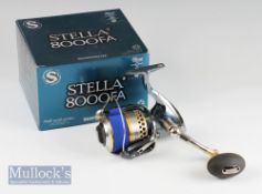 Shimano Stella STL-8000FA Spinning Fishing Reel. Fluidrive gearing system, anti-reverse bearing, new