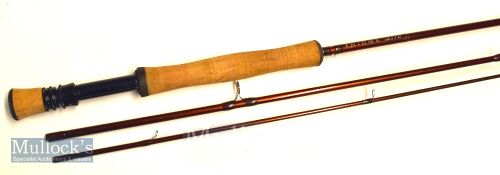 Fine Enigma EMG 3 carbon sea trout fly rod- 9ft 3pc line wt 8# - very lightly soiled cork handle -