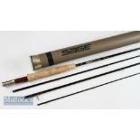 Fine Sage XP Graphite IIIe travel trout fly rod – 9ft 6in 4pc – line 6#, wt. 3 3/4oz - wooden reel