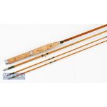 Fine and delicate Hardy “The Marvel ” trout brook fly rod – 7ft 6in 3pc with spare tip – ser no