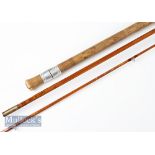 R Chapman & Co Ware Herts 500 De Luxe Pike split cane rod – 10ft 3pc with detachable butt, red agate