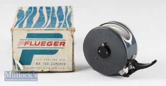 Fine and unused Pflueger Superex automatic fly reel in makers original box c.1965 - model 755 wind