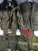 Selection of Fishing Jackets – Multi pocket jackets / vests Ron Thompson waterproof jacket size L,