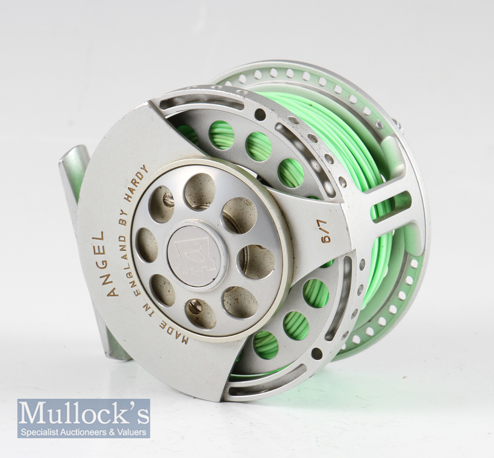 Fine Hardy Angel 6/7 hi tech large arbour salmon fly reel - , rear disc adjuster, counterbalance - Image 2 of 2