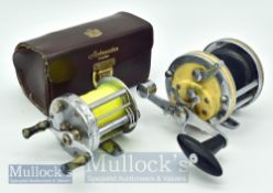 Collection of Multiplying Reels and Abu Reel Case (3) Garcia Mitchell 602A multiplier very usable;