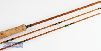 Fine Pezon et Michel “Parabolic Skish” trout fly rod c.1960’s - 8’2” 2 pc with an extra matching