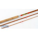 Allcocks Wallis Wizard fully restored whole cane and split cane coarse rod – 11ft 3pc with whole