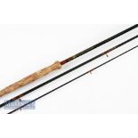 Fine Bruce and Walker Hexagraph Hugh Falkus Sea Trout Special Fly Rod - 10’6” 3pc – line 7#, fully