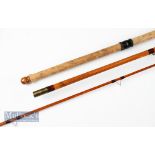 Good R.Chapman & Co Ware Herts “The Fred J Taylor Roach Rod” split cane rod - 11ft 9in 3pc with