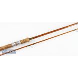 Fine Falcon Redditch England “The Avon” split cane rod -10ft 2pc 2pc with clear Agate lined butt and